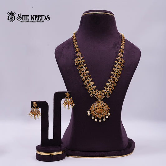 Nakshi Long Necklace