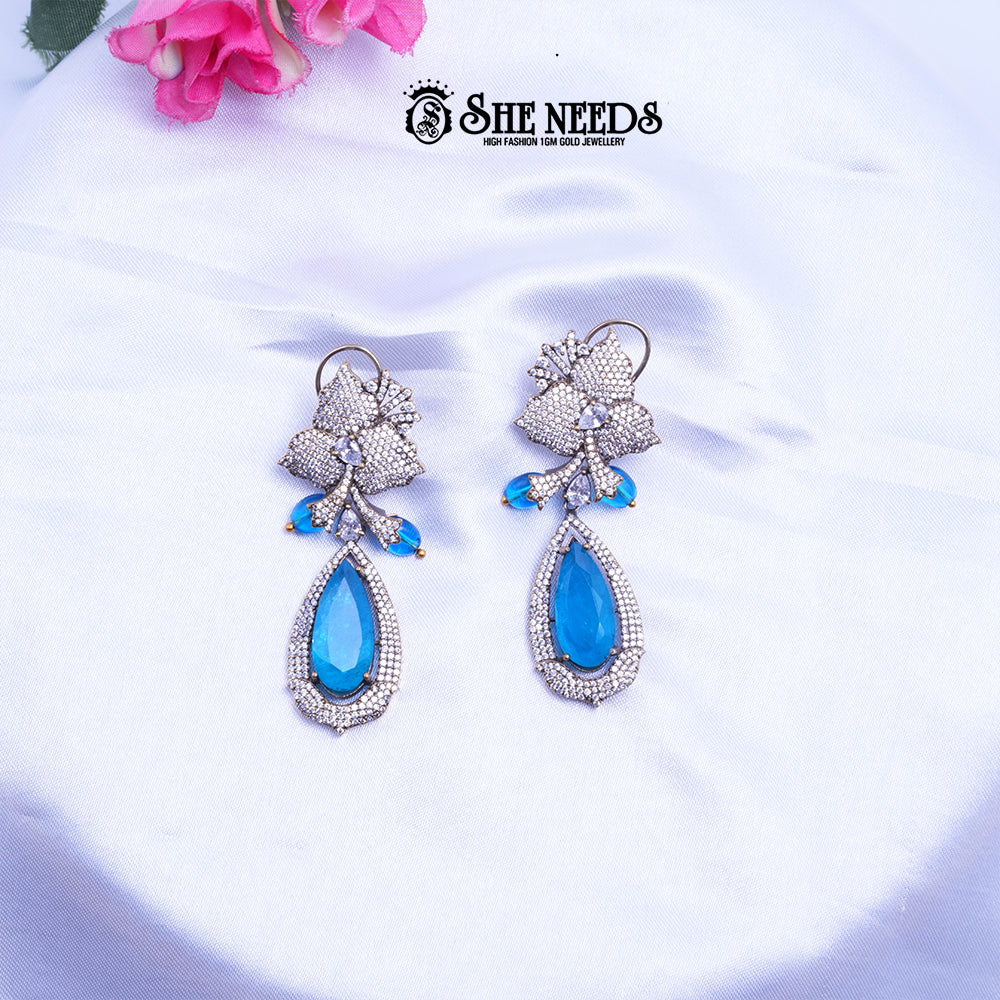 HIBISICUS DROP EARRINGS