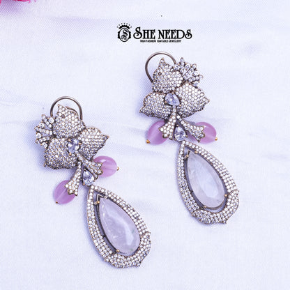 HIBISICUS DROP EARRINGS