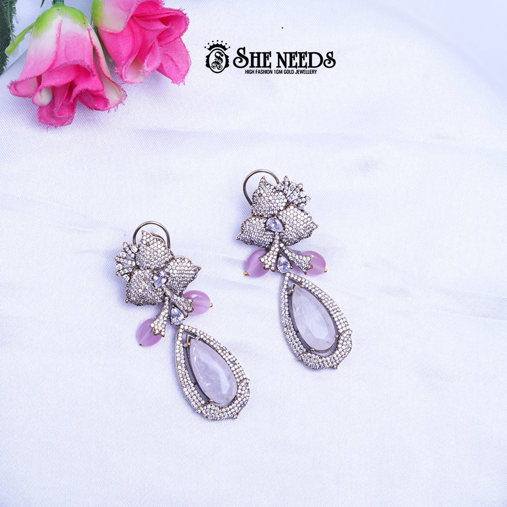 HIBISICUS DROP EARRINGS