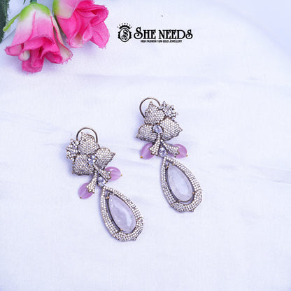 HIBISICUS DROP EARRINGS