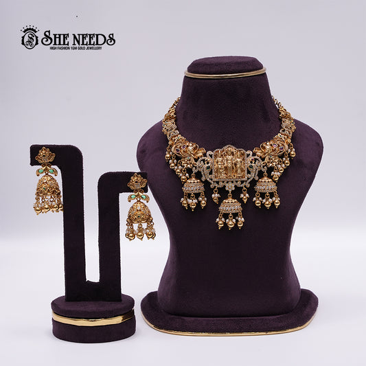 Nakshi Kanti Short Necklace