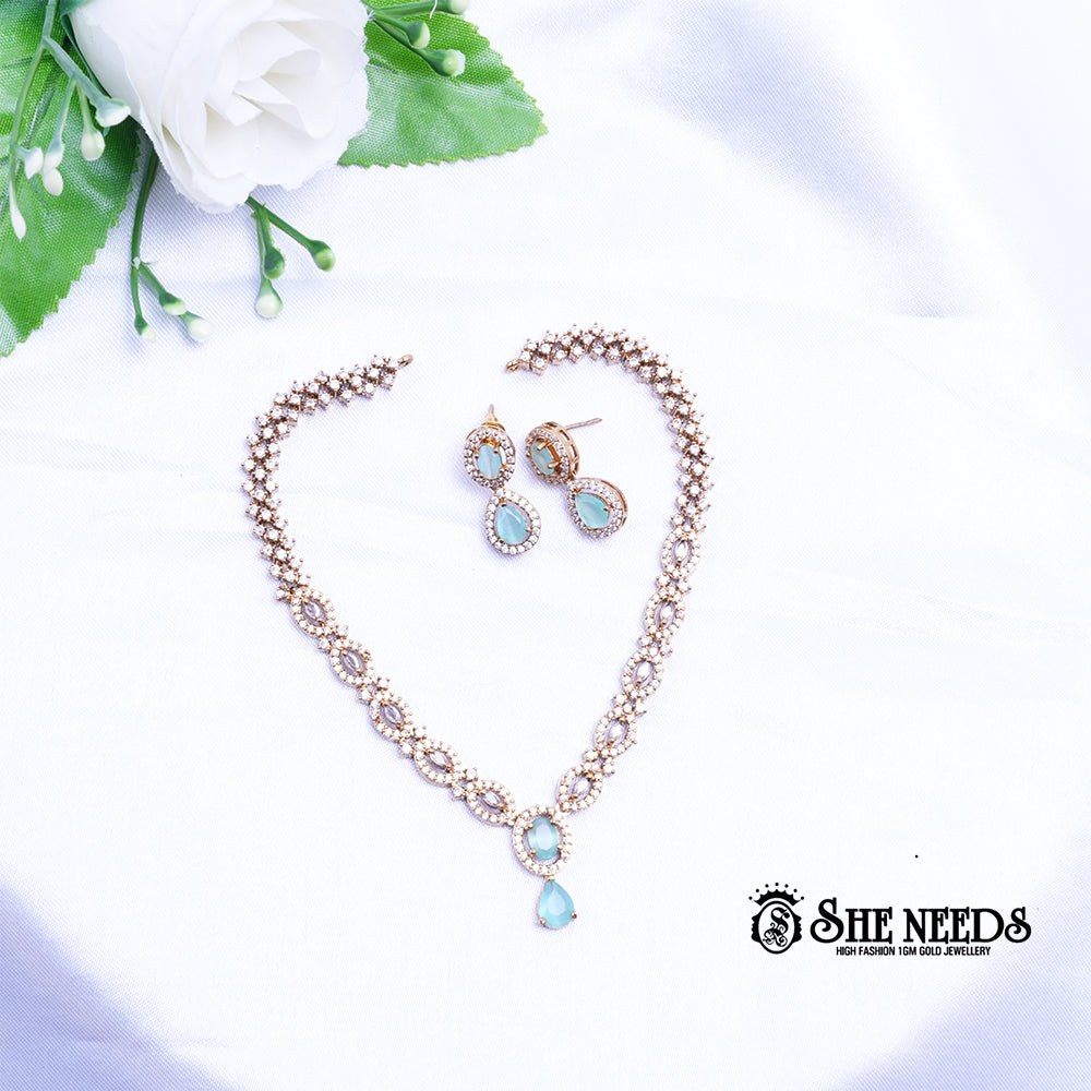 HALO NECKLACE SET