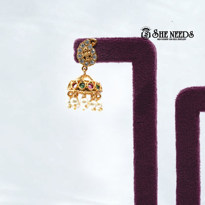 Pearl Jhumka Earrings