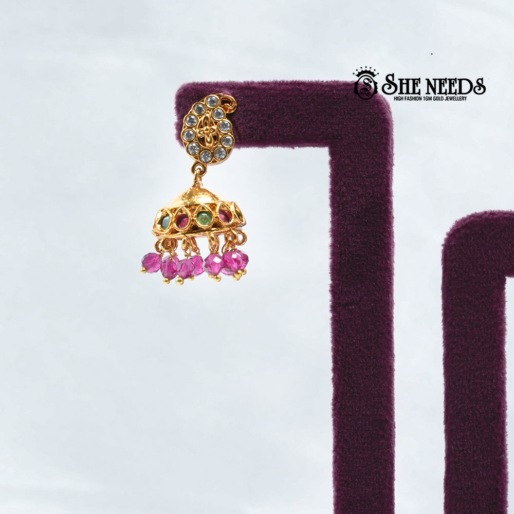 Pearl Jhumka Earrings