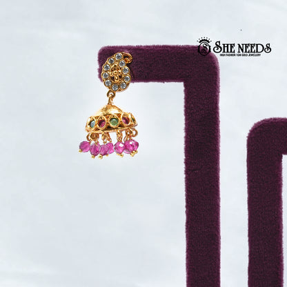 Pearl Jhumka Earrings