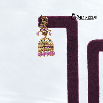 Tiered Jhumka Earrings