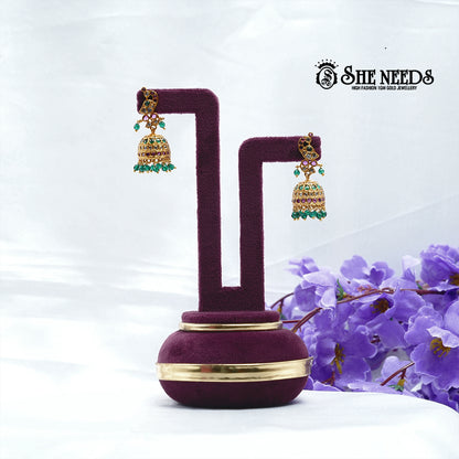 Tiered Jhumka Earrings
