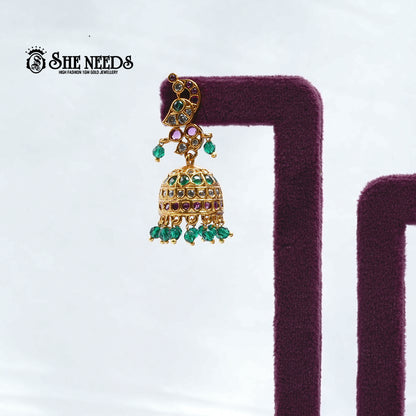 Tiered Jhumka Earrings