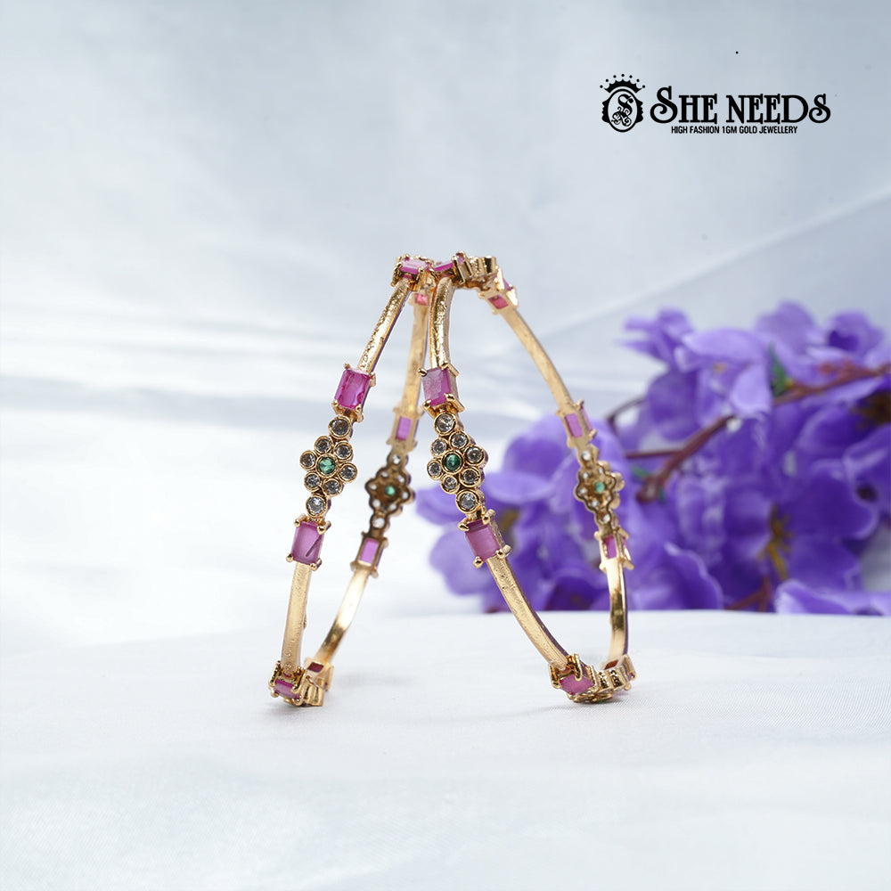 Glow Blossom Bangles