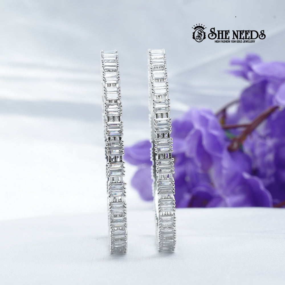 Baguette CZ Bangles