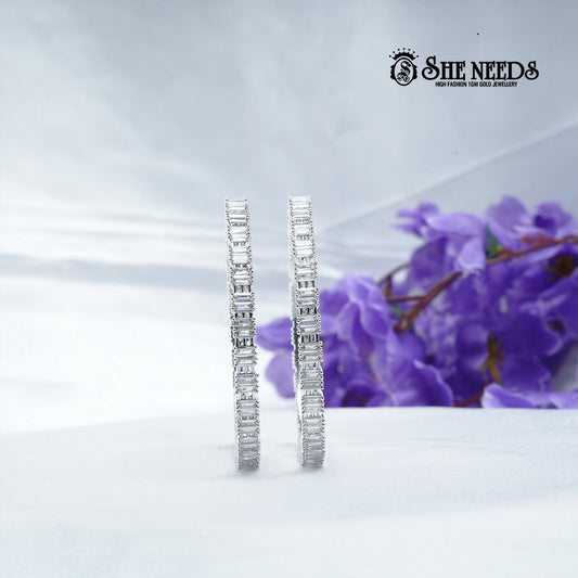 Baguette CZ Bangles