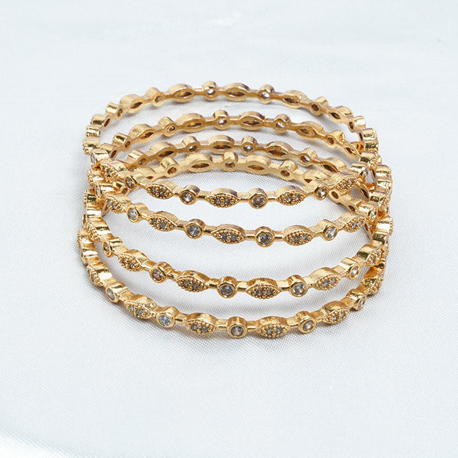 Line CZ Bangle Set