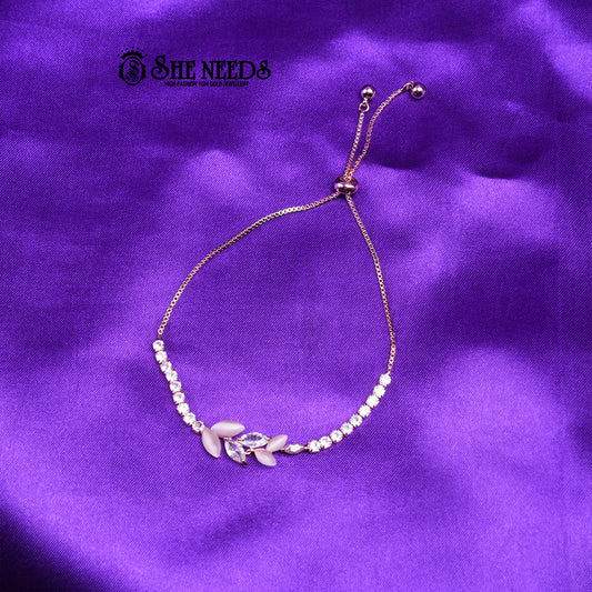 Blush Leaf Bracelet