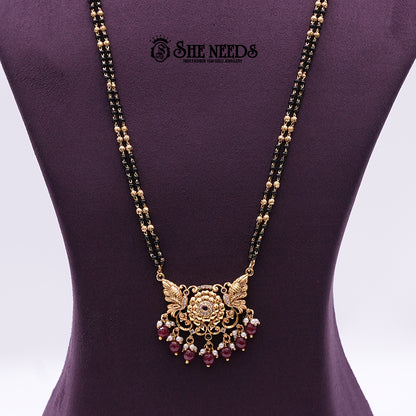Mangalsutra BLACK BEADS long