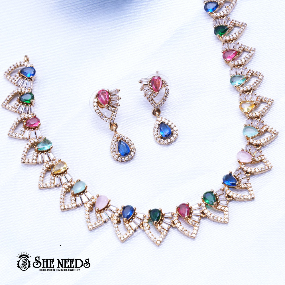 Stone Necklace Set