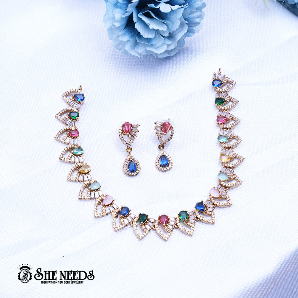 Stone Necklace Set