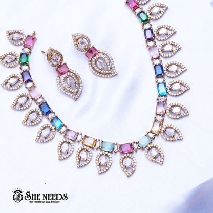 Cluster Necklace Set