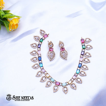 Cluster Necklace Set