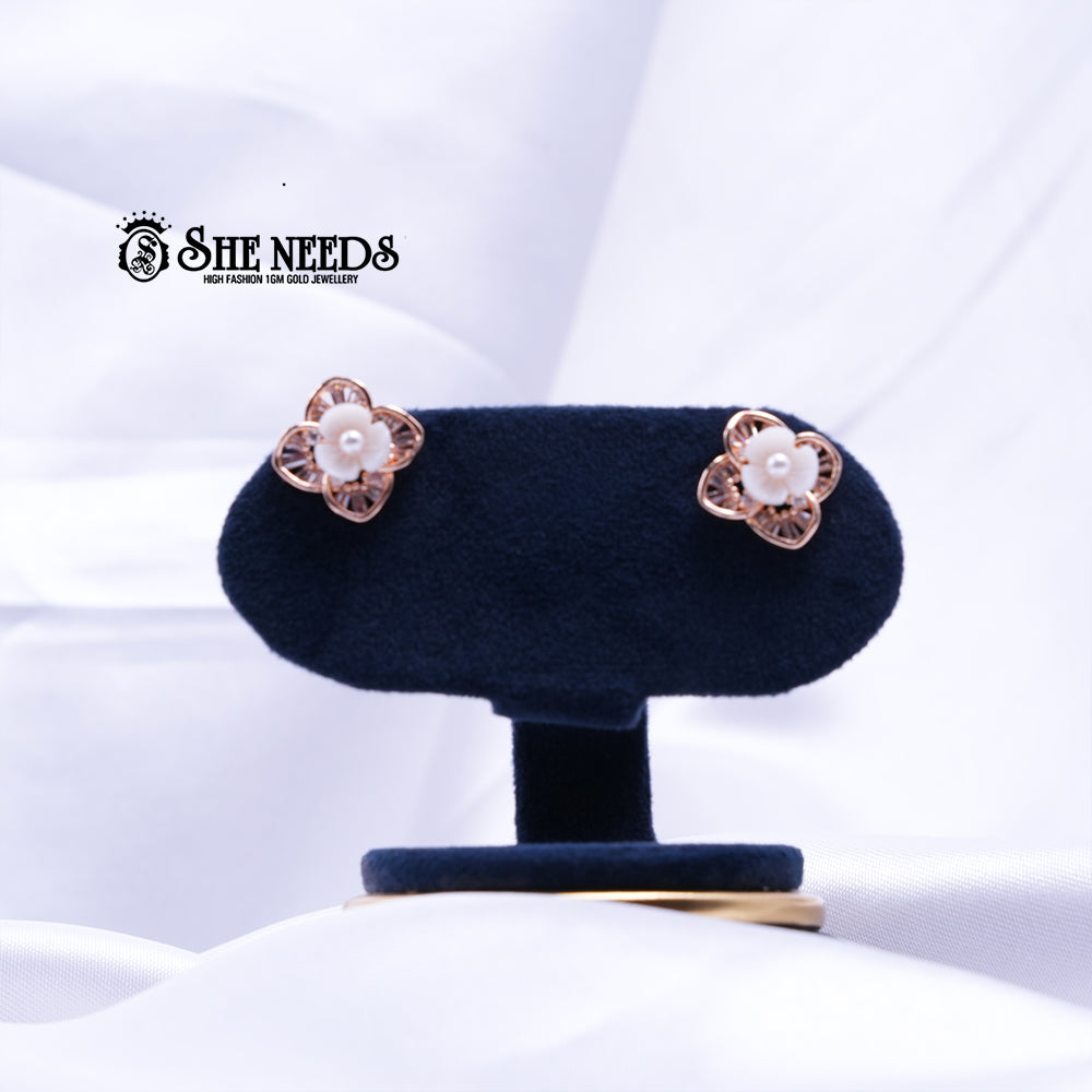 CRYSTAL BLOSSOM CLUSTER STUDS