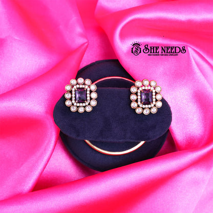 Victorian Ruby Statement Studs