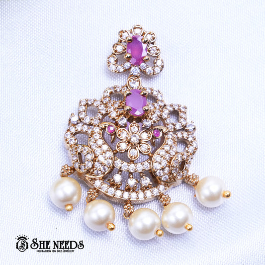 Ruby Blossom AD Pendant