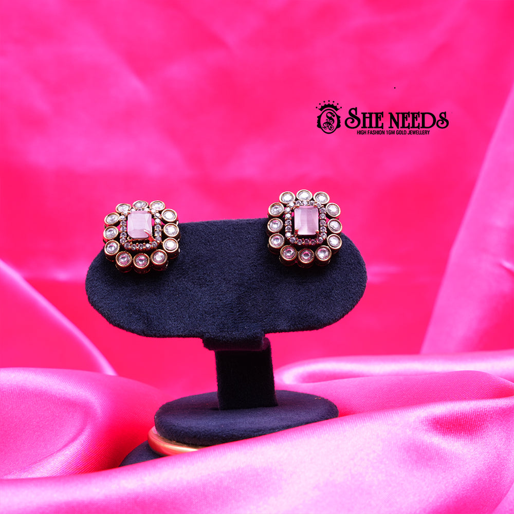 Victorian Mint Green CZ Studs