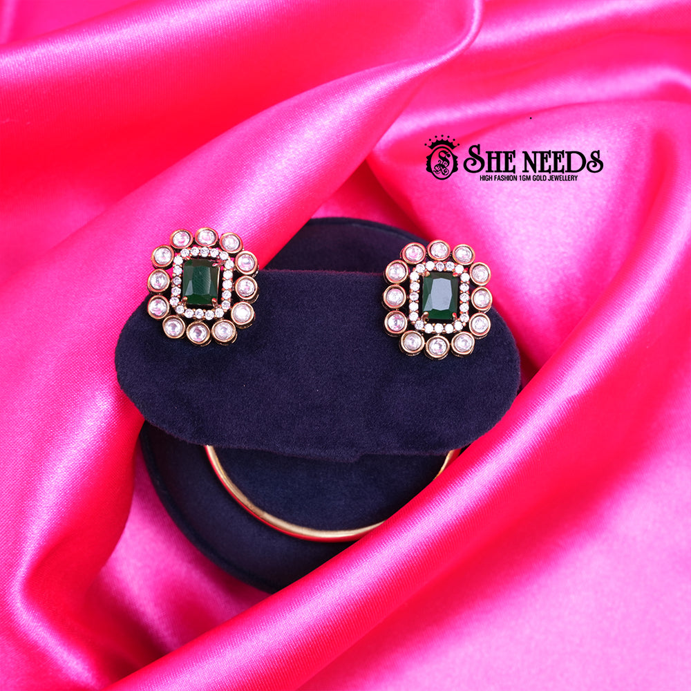 Victorian Ruby Statement Studs