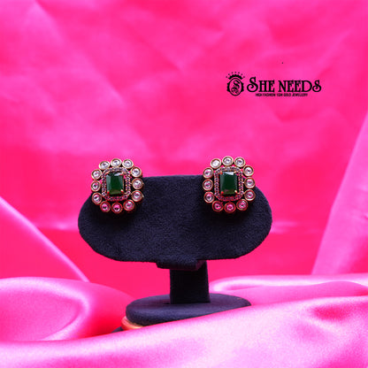 Victorian Ruby Statement Studs