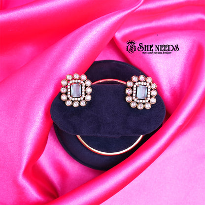 Victorian Mint Green CZ Studs